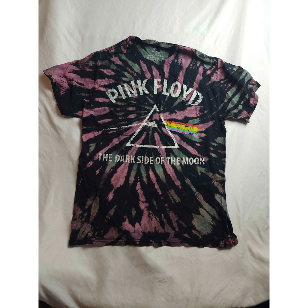 Pink Floyd Graphic T Shirt Mens Medium Tie Dye Black The Dark Side Of The Moon